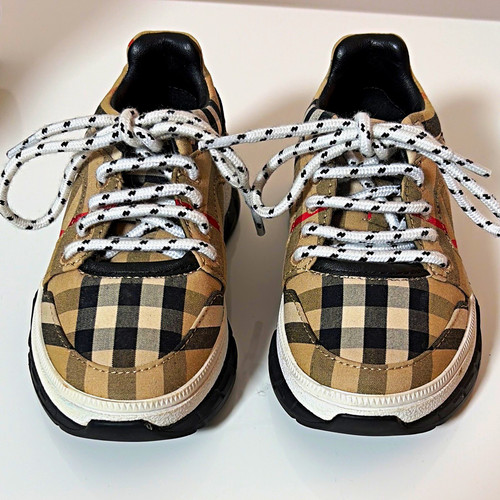 Burberry check low top - burberry,