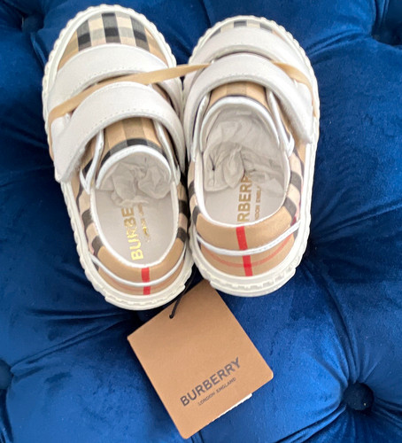 Burberry kids check low top - kids,