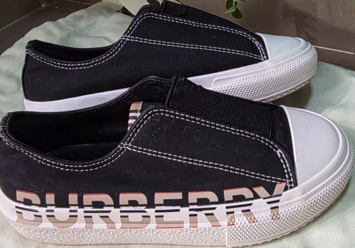Burberry black white - black/white, logo
