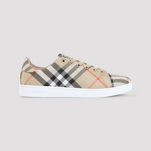 Burberry sand check sneakers - burberry,