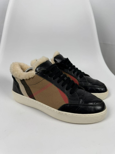 Burberry check sneakers - check, warm